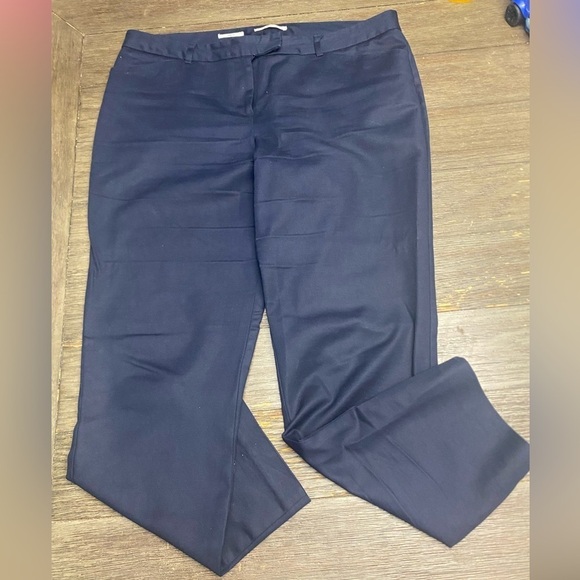 Vanheusen Slim Fit Stretch Navy Blue Business Casual Jeans Size 12 Mid Rise - Picture 1 of 9